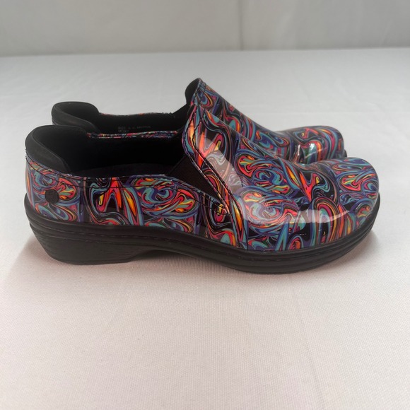Klogs Footwear Moxy Swirl Print Leather‎ Clogs Shoes Women's Size 6.5 - Picture 5 of 9